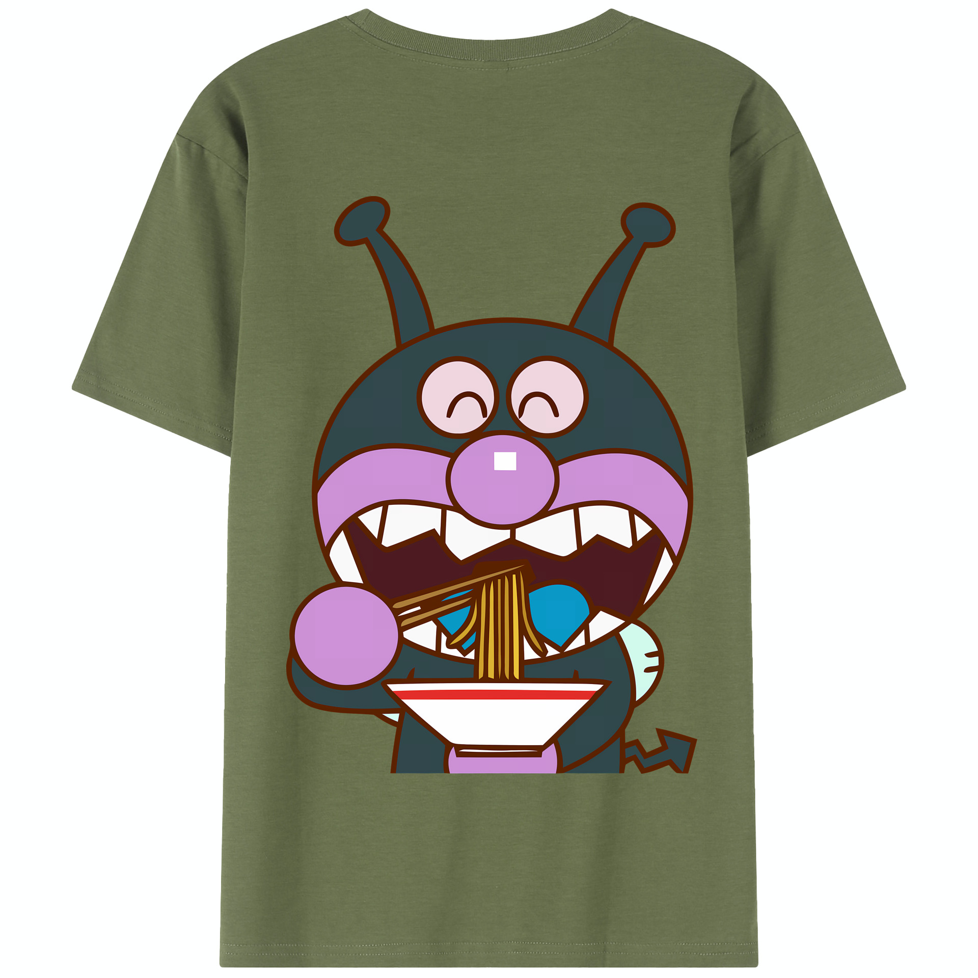 （画像用） アンパンマン Anpanman 綿100％半袖Tシャツ（背面プリント）